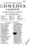 El Paje de Don Alvaro ; comedia famosa