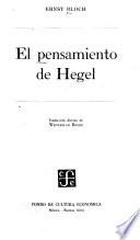 El pensamiento de Hegel