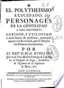 El polytheismo elucidado, personages de la gentilidad a cara descubierta