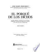 El porqué de los dichos