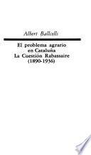 El problema agrario en Cataluña