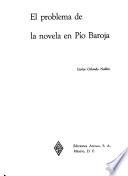 El problema de la novela en Pio Baroja