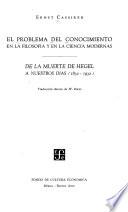 El problema del conocimiento en la filosofía y en la ciencia modernas