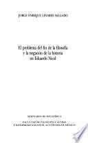 El problema del fin de la filosofía y la negación de la historia en Eduardo Nicol