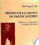 El Propio de la Orden de Predicadores