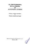 El protoidioma en la poesía de Alfonsina Storni