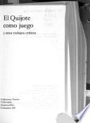 El quijote como juego