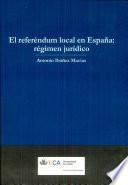 El referéndum local en España