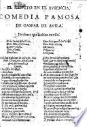 El Respeto en el Ausencia. Comedia famosa. In verse