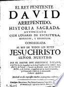 El Rey penitente David arrepentido