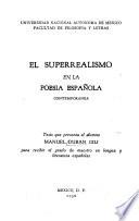El superrealismo en la poesía española contemporánes