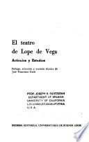 El teatro de Lope de Vega