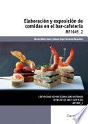 Elaboración y exposición de comidas en el bar-cafetería
