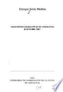 Elecciones legislativas en Andalucia