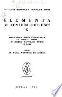 Elementa ad fontium editiones