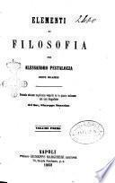 Elementi di filosofia per Alessandro Pestalozza