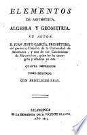 Elementos de arithmética, algebra y geometria