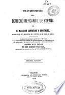 Elementos de derecho mercantil de España