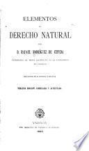 Elementos de derecho natural