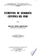 Elementos de geografía científica del Perú