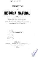 Elementos de historia natural por Rodulfo Amando Philippi