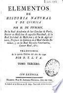 Elementos de Historia natural y de Química