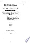 Elementos de la Filosofia del espiritu humano. MS. corrections