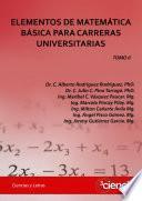 ELEMENTOS DE MATEMÁTICA BÁSICA PARA CARRERAS UNIVERSITARIAS