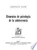 Elementos de psicología de la adolescencia