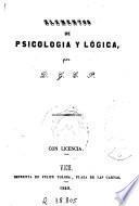 Elementos de psicologia y lógica