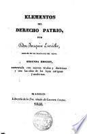 Elementos del derecho patrio