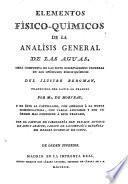 Elementos físico-químicos de la analisis general de las aguas