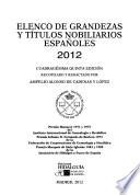 Elenco de grandezas y títulos nobiliarios españoles