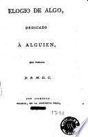 Elogio de algo dedicado á alguien