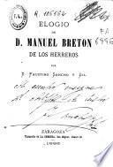 Elogio de D. Manuel Breton de los Herreros