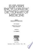 Elsevier's Encyclopaedic Dictionary of Medicine: Therapeutic substances