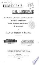 Embriogenia del lenguaje