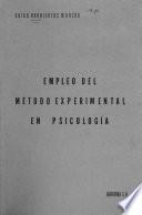 Empleo del método experimental en psicología