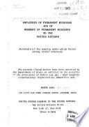 Employees of Permanent Missions to the United Nations