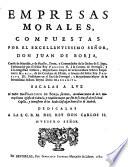 Empresas morales ... sacalas a luz Francisco de Borja. - Brusselas, Franc: Foppens 1680