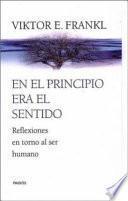 En el principio era el sentido