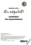 En Espanol Level 3, Grades 9-12 Para Hispanohablantes (Cuaderno)