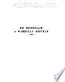 En homenaje a Gabriela Mistral, 1960