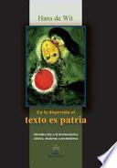 En la dispersión el texto es patria