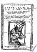 Enchyridion, o breve cronica de varones illustres en santidad de la sagrada religion de los padres minimos
