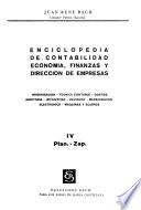 Enciclopedia de contabilidad, economía, finanzas y dirección de empresas: Plan-Zap