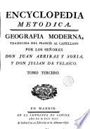 Enciclopedia Metódica, Geografía Moderna