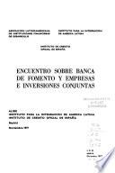 Encuentro sobre banca de fomento y empresas e inversiones conjuntas