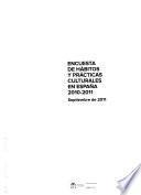 Encuesta de hábitos y prácticas culturales en España