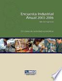 Encuesta Industrial Anual 2003-2006. Edición especial. 231 clases de actividad económica